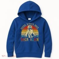 Guess Whos Back Jesus Easter Funny Religious Kids Hoodie thumb 0