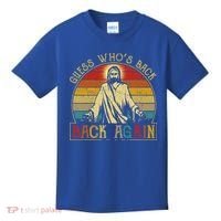 Guess Whos Back Jesus Easter Funny Religious Kids T-Shirt thumb 0
