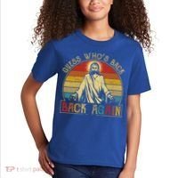 Guess Whos Back Jesus Easter Funny Religious Kids T-Shirt thumb 2