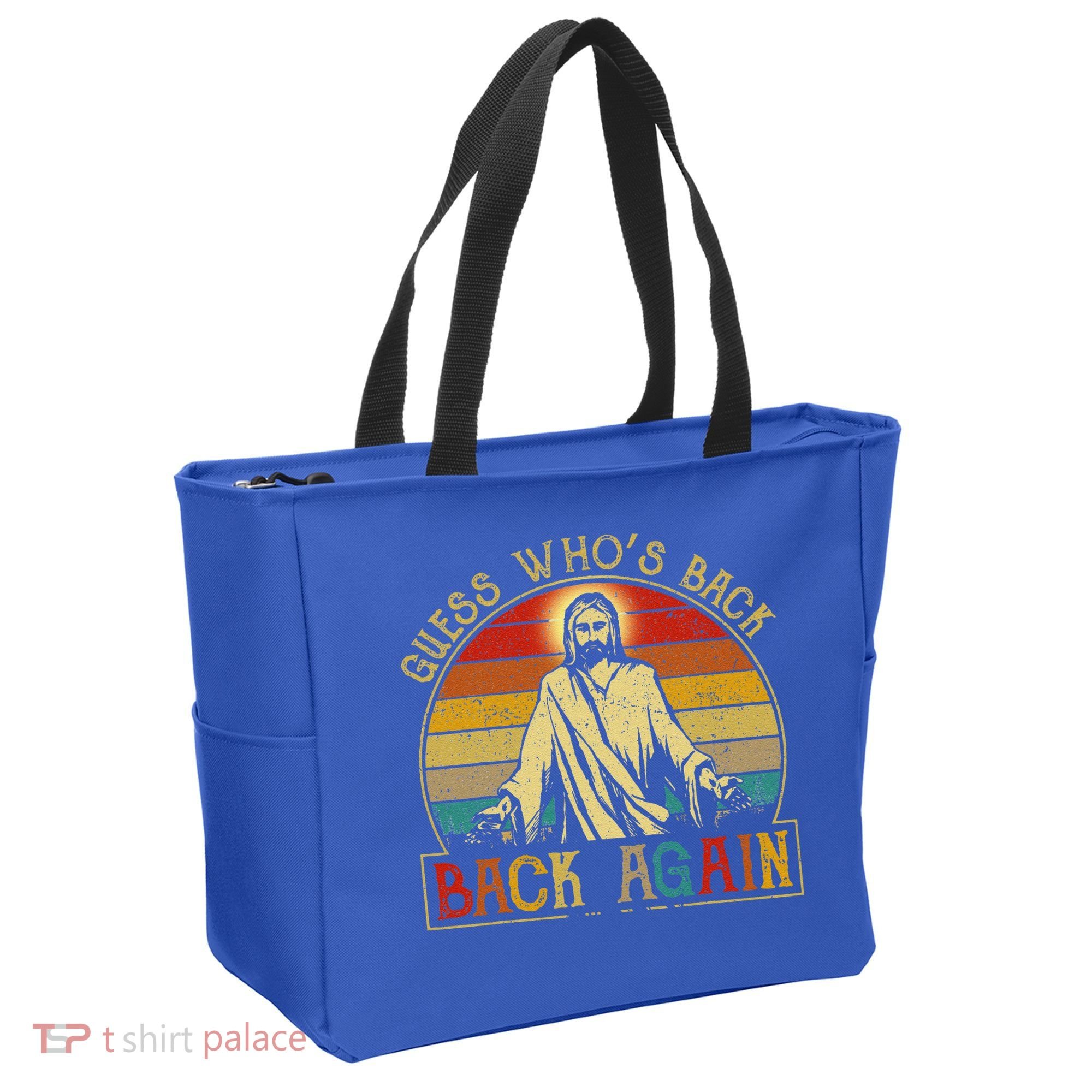 Guess Whos Back Jesus Easter Funny Religious Tote Bag