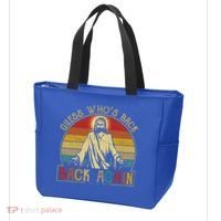 Guess Whos Back Jesus Easter Funny Religious Tote Bag thumb 3