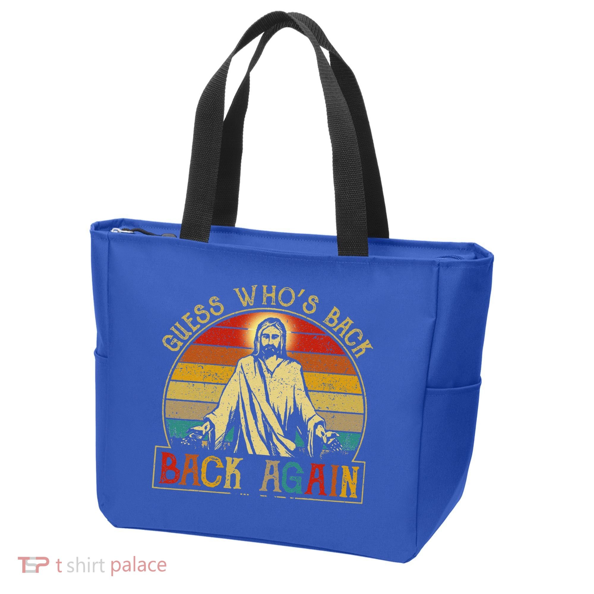 Guess Whos Back Jesus Easter Funny Religious Tote Bag