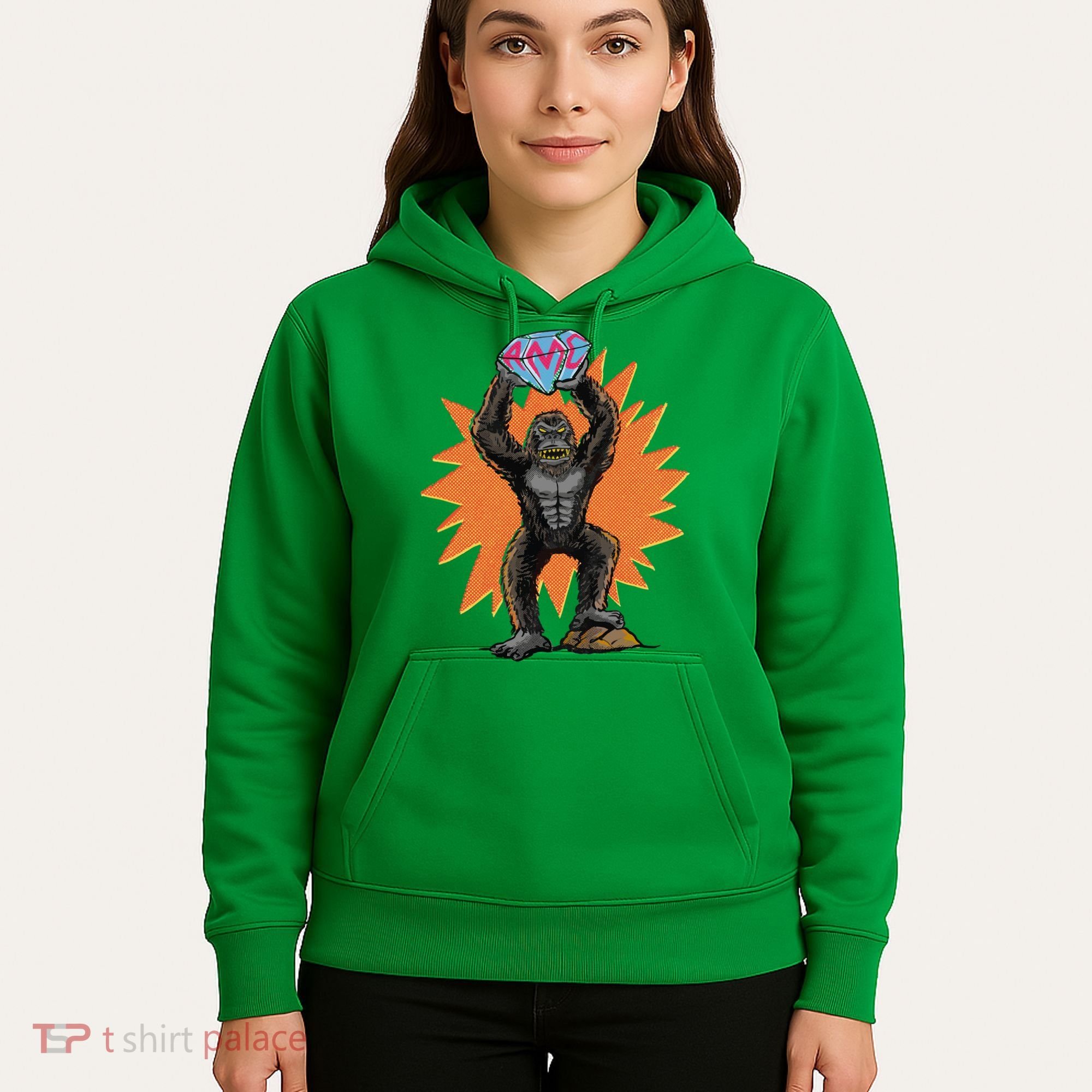 Gorilla With Big Diamond Hoodie