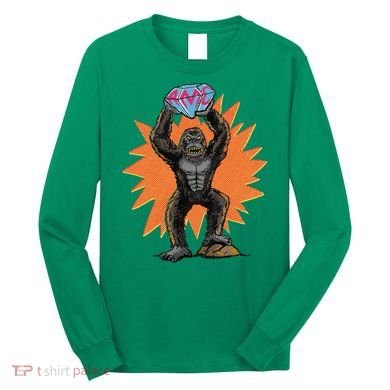 Gorilla With Big Diamond Long Sleeve Shirt