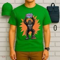Gorilla With Big Diamond T-Shirt thumb 6