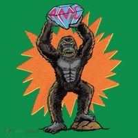 Gorilla With Big Diamond T-Shirt thumb 7