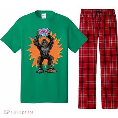 Gorilla With Big Diamond Pajama Set