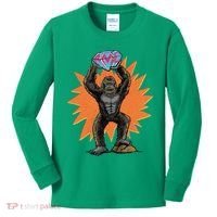 Gorilla With Big Diamond Kids Long Sleeve Shirt thumb 0