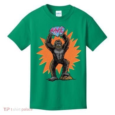 Gorilla With Big Diamond Kids T-Shirt