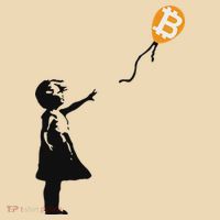 Girl With Btc Balloon Crypto Bitcoin For Cypherpunks Tote Bag thumb 4