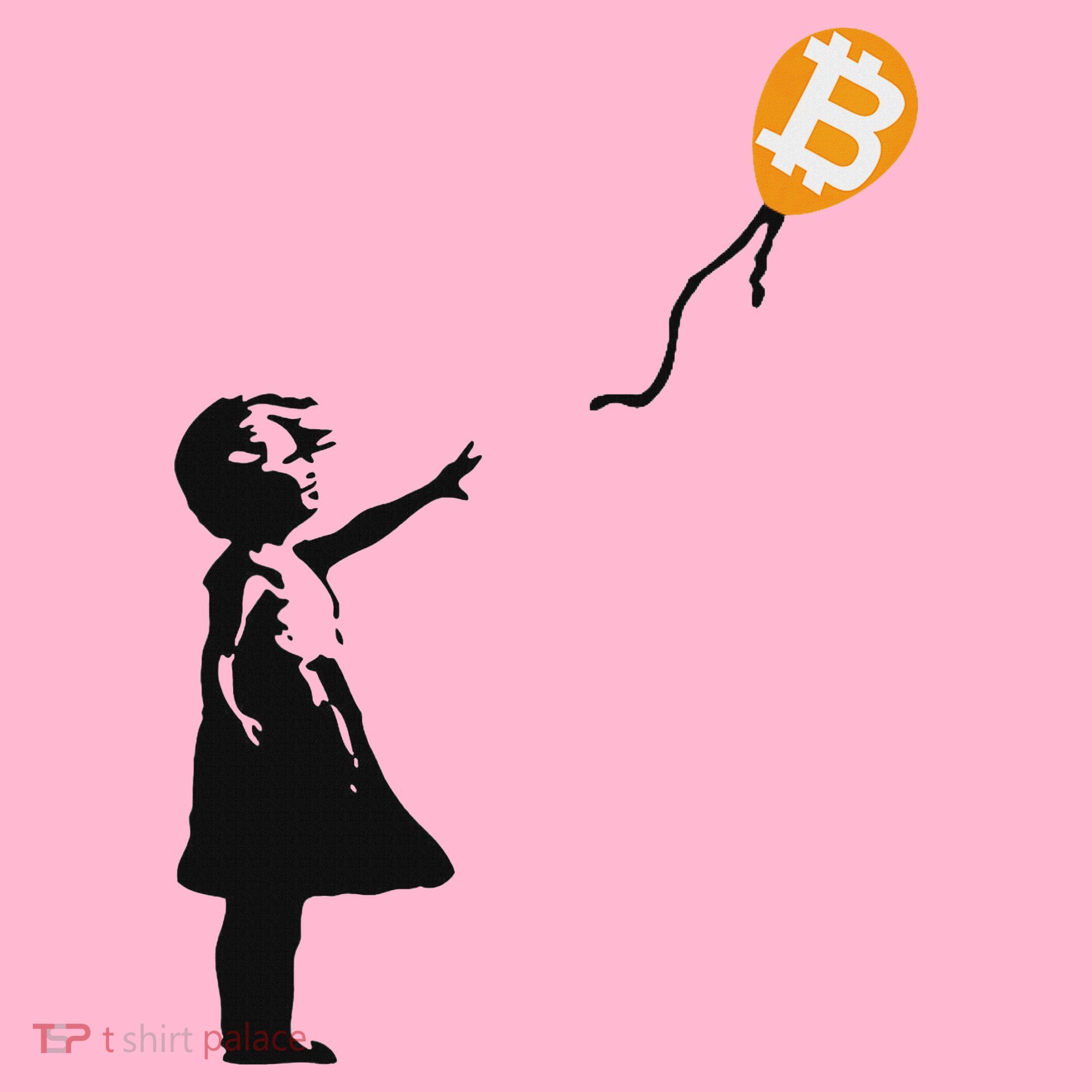 Girl With Btc Balloon Crypto Bitcoin For Cypherpunks Baby Long Sleeve Bodysuit