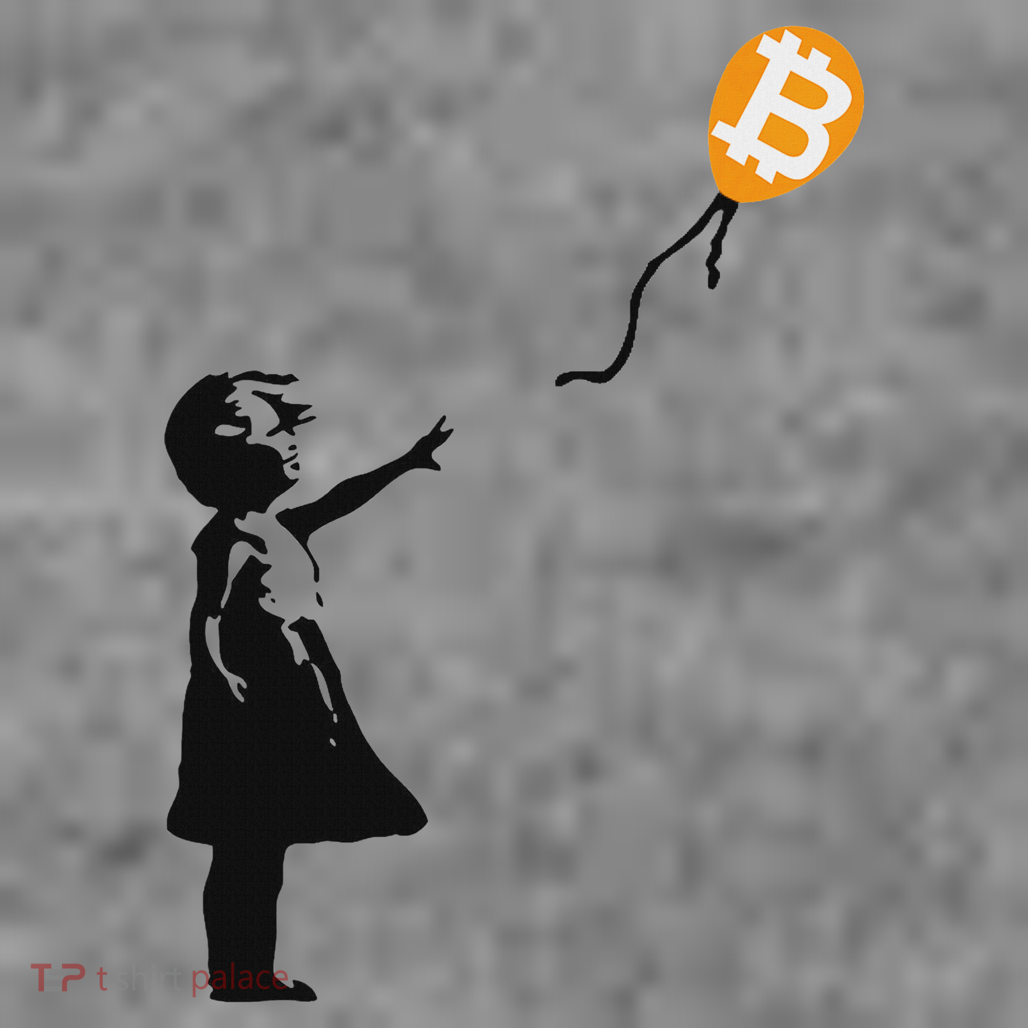 Girl With Btc Balloon Crypto Bitcoin For Cypherpunks Toddler Hoodie