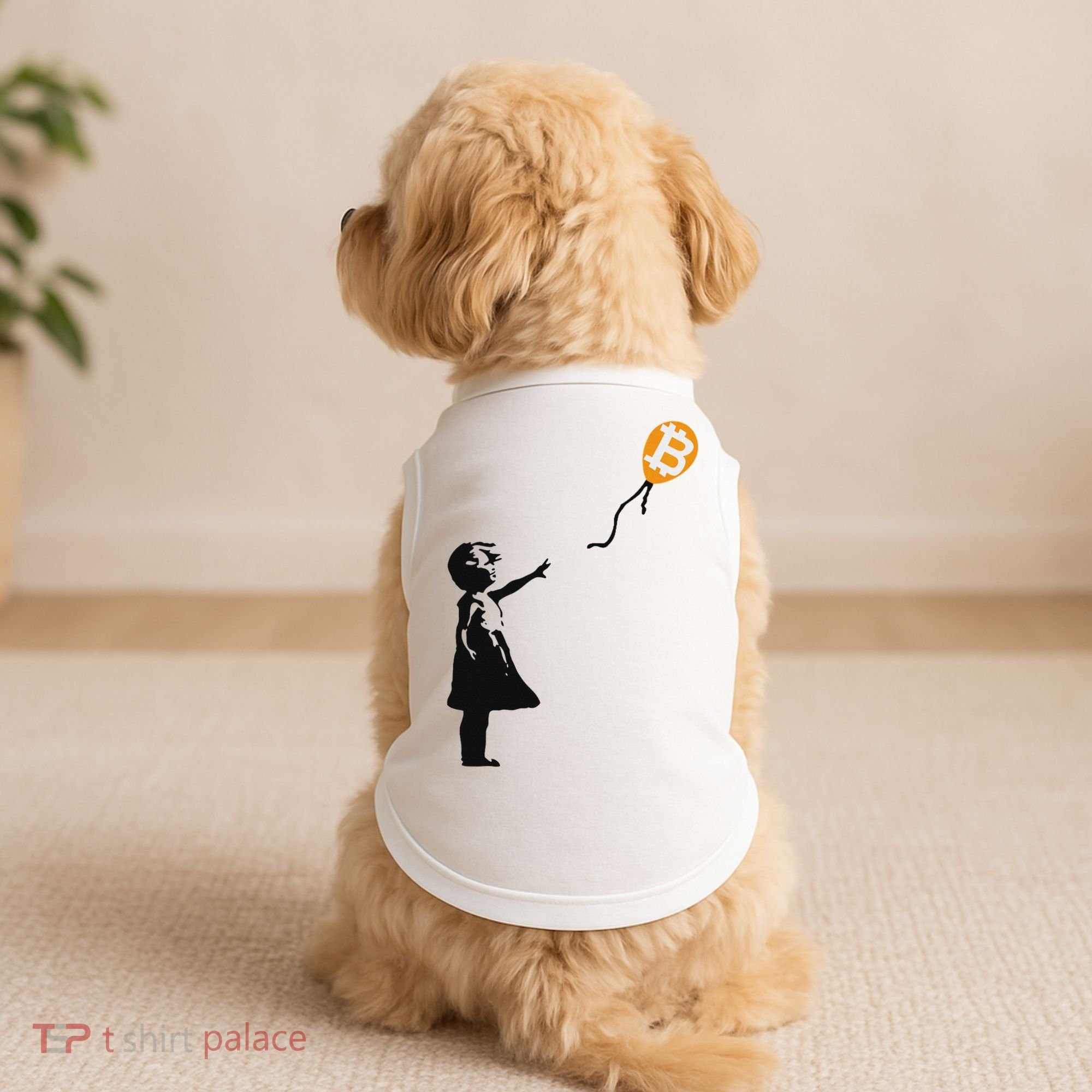 Girl With Btc Balloon Crypto Bitcoin For Cypherpunks Doggie Tank
