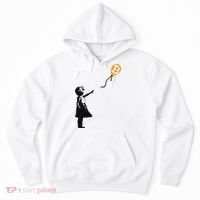 Girl With Btc Balloon Crypto Bitcoin For Cypherpunks Hoodie thumb 0