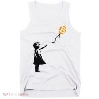 Girl With Btc Balloon Crypto Bitcoin For Cypherpunks Tank Top thumb 0