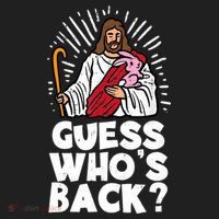 Guess Whos Back Jesus Easter Funny Religious Beanie thumb 2