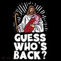 Guess Whos Back Jesus Easter Funny Religious Ornament thumb 1