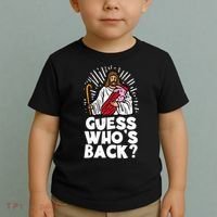 Guess Whos Back Jesus Easter Funny Religious Toddler T-Shirt thumb 2