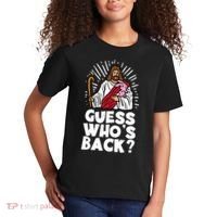 Guess Whos Back Jesus Easter Funny Religious Kids T-Shirt thumb 2