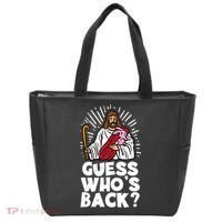 Guess Whos Back Jesus Easter Funny Religious Tote Bag thumb 0
