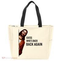 Guess Who's Back Back Again Easter Jesus Christian Gifts Tote Bag thumb 0