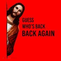 Guess Who's Back Back Again Easter Jesus Christian Gifts Santa Hat thumb 1
