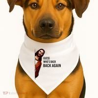 Guess Who's Back Back Again Easter Jesus Christian Gifts USA-Made Doggie Bandana thumb 1