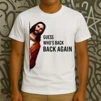 Guess Who's Back Back Again Easter Jesus Christian Gifts T-Shirt thumb 3