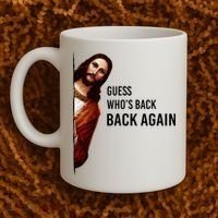 Guess Who's Back Back Again Easter Jesus Christian Gifts Coffee Mug thumb 2