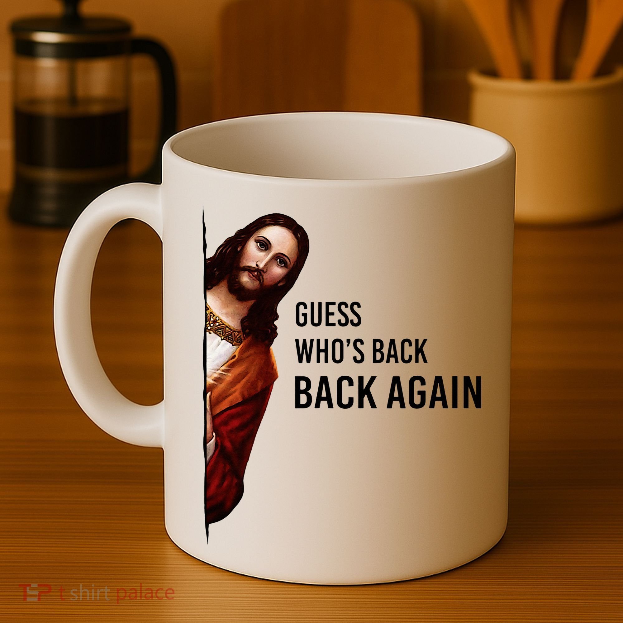 Guess Who's Back Back Again Easter Jesus Christian Gifts Coffee Mug