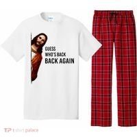 Guess Who's Back Back Again Easter Jesus Christian Gifts Pajama Set thumb 0