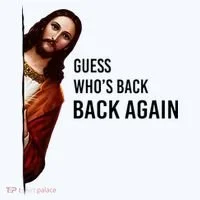 Guess Who's Back Back Again Easter Jesus Christian Gifts Ornament thumb 1