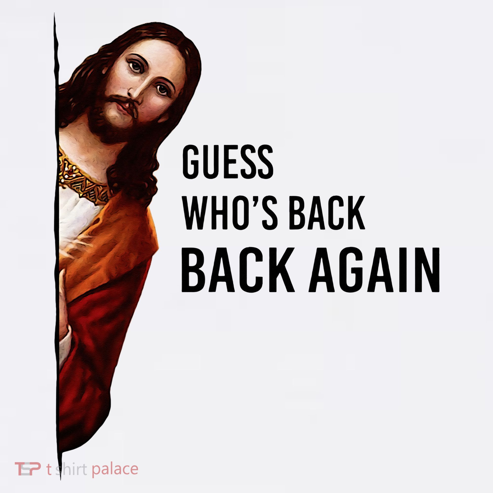 Guess Who's Back Back Again Easter Jesus Christian Gifts Women's Tank Top