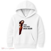 Guess Who's Back Back Again Easter Jesus Christian Gifts Kids Hoodie thumb 0