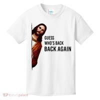 Guess Who's Back Back Again Easter Jesus Christian Gifts Kids T-Shirt thumb 0