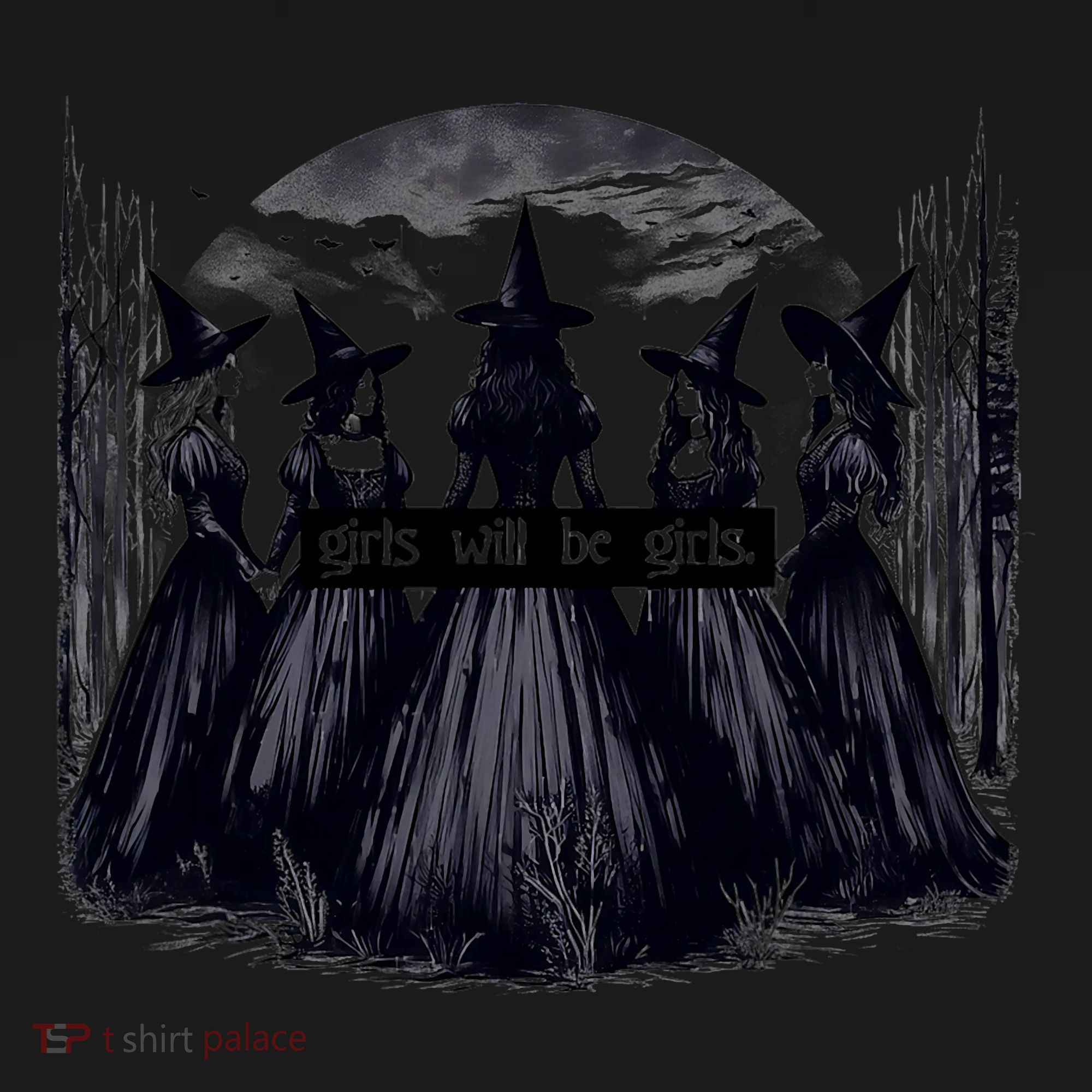 Girl Will Be Girl Witch Halloween Funny Witchy Vibes Toddler Hoodie