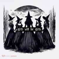 Girl Will Be Girl Witch Halloween Funny Witchy Vibes Long Sleeve Shirt thumb 2
