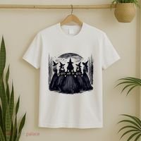 Girl Will Be Girl Witch Halloween Funny Witchy Vibes T-Shirt thumb 2