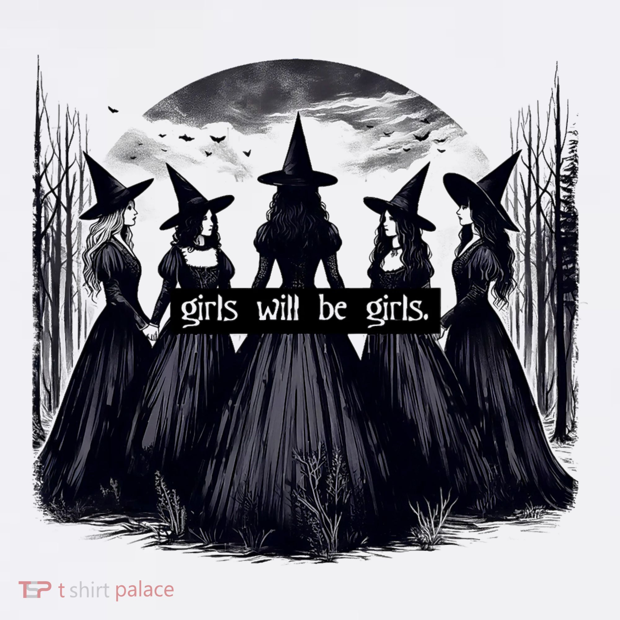 Girl Will Be Girl Witch Halloween Funny Witchy Vibes Women's Hoodie