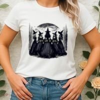 Girl Will Be Girl Witch Halloween Funny Witchy Vibes Women's T-Shirt thumb 2