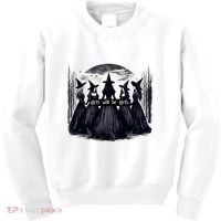 Girl Will Be Girl Witch Halloween Funny Witchy Vibes Kids Sweatshirt thumb 0