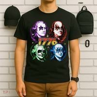 George Washington Benjamin Franklin 1776 Vintage Rock Band T-Shirt thumb 6