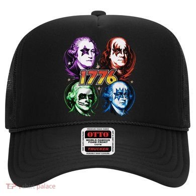 George Washington Benjamin Franklin 1776 Vintage Rock Band Hat