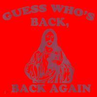 Guess Who's Back? Back Again Happy Easter! Jesus Christ Santa Hat thumb 1