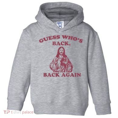 Guess Who's Back? Back Again Happy Easter! Jesus Christ Toddler Hoodie