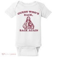 Guess Who's Back? Back Again Happy Easter! Jesus Christ Baby Bodysuit thumb 0
