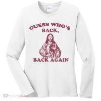 Guess Who's Back? Back Again Happy Easter! Jesus Christ Women's Long Sleeve Shirt thumb 0