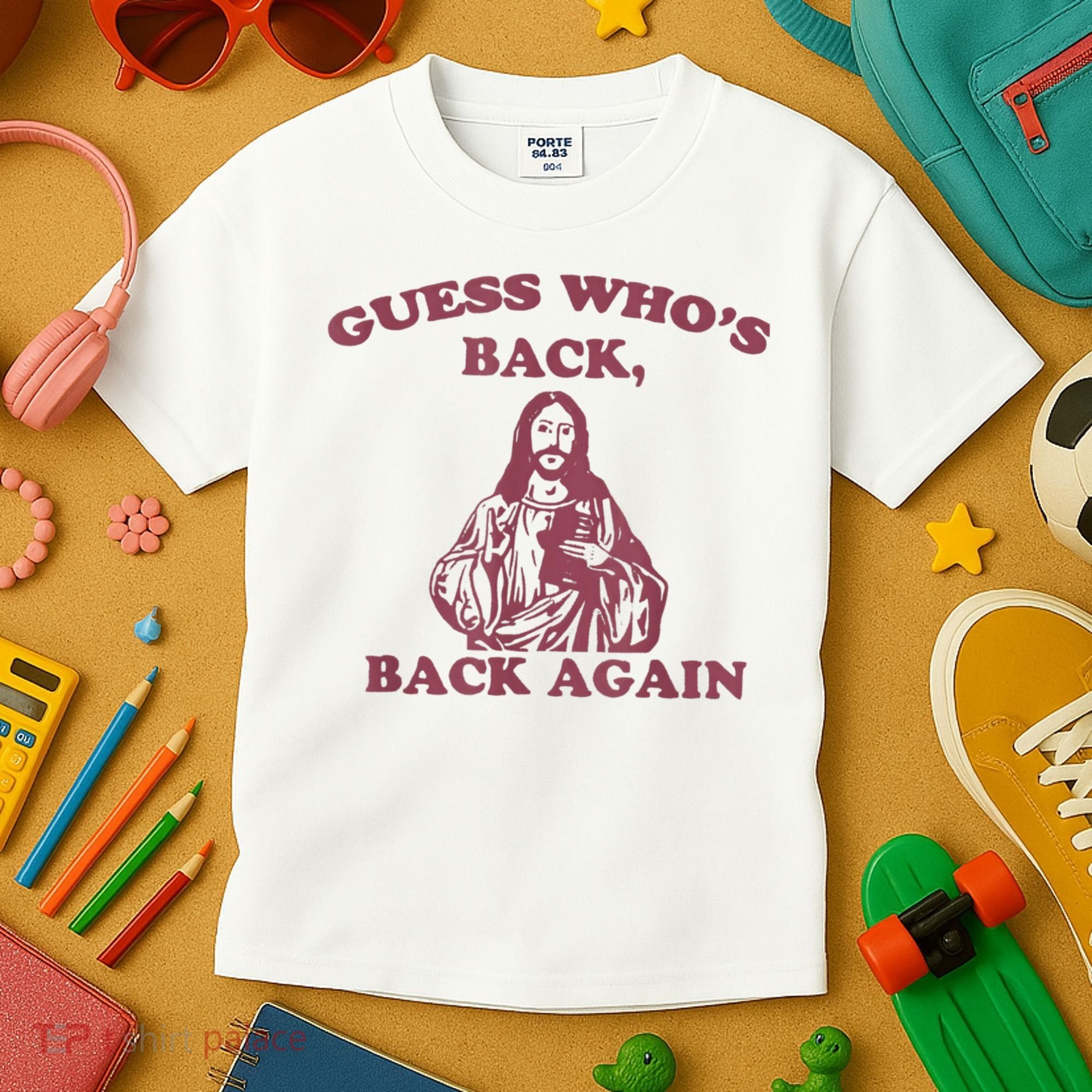 Guess Who's Back? Back Again Happy Easter! Jesus Christ Kids T-Shirt