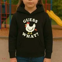 Guess What Chicken.. Kids Hoodie thumb 3