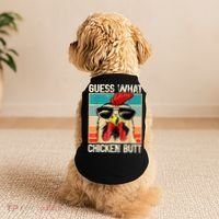 Guess What Chicken Butt Funny Chicken Meme Doggie Tank thumb 2
